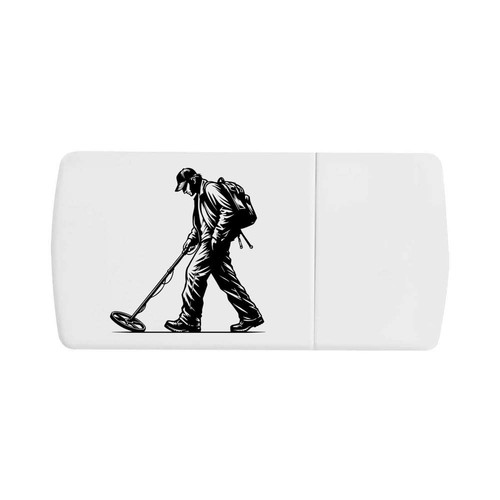 Metal detectorist pill box - 'metal,