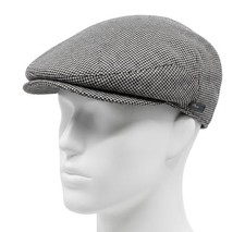 Mens Vintage Checked Wool Flat