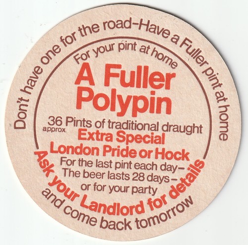 Beer mat fullers brewery a - mat,