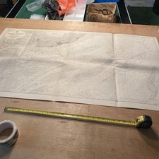 Vintage Large Scale Map Of