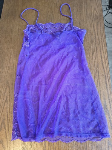 Purple sheer mesh - sheer,