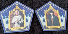 NEW Harry Potter Chocolate Frog Card Nicolas Flamel & Newt Scamander