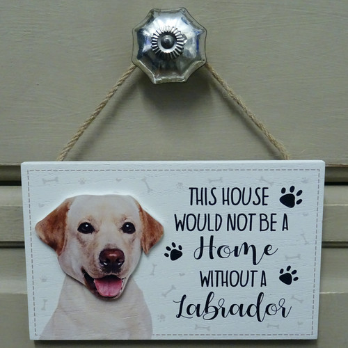 Golden labrador plaque - golden, wall