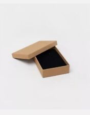 30 Brown Kraft Gift Boxes with Black Foam Insert. BRAND NEW. Earring display etc