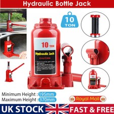 10 Ton Bottle Jack Heavy Duty Hydraulic Lifting Ram Car Van Boat Truck Caravan