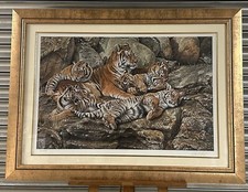 Superb Limited Edition Print Of Tiger By The North Yorkshire Artist Alan M Hunt