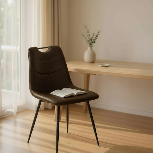 Dining office chair - retro, dark