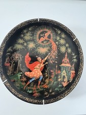 Collectible Plates Russian Fairytales In Porcelain Palekh Limited By Artist