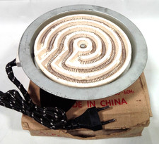 Vintage Electric Ceramic Element Hob Unused Untested Collectable With Stand