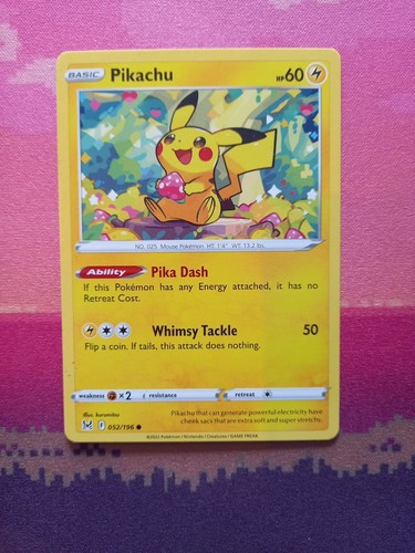 Pokemon card pikachu lost - pikachu,