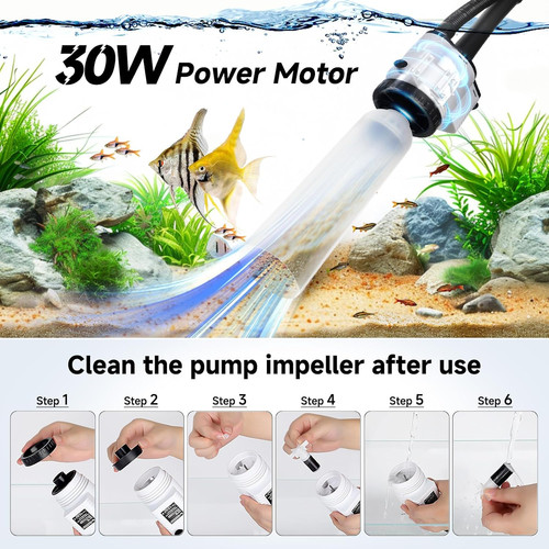 Aqqa fish tank cleaner - tank, 8-in-1