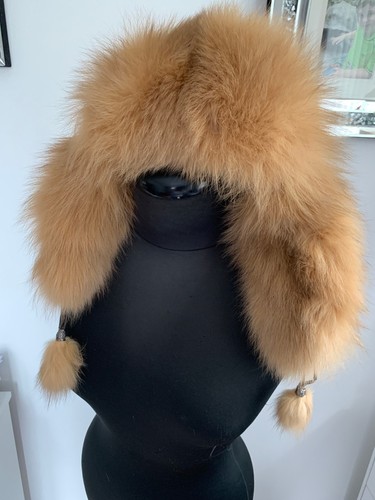 Real fox fur and - real, leather