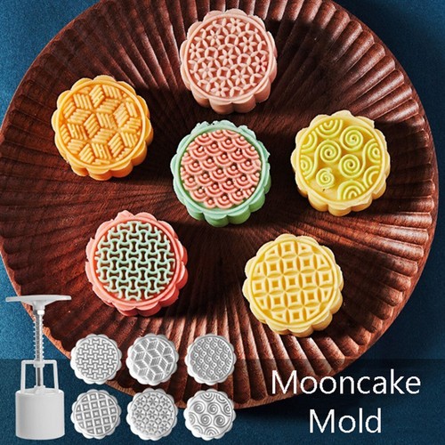 Diy mooncake mould geometric - mooncake,
