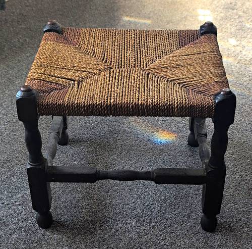 Wooden stool with - wooden,