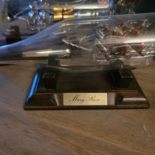 A collection of  ships in bottles, including the Cutty Sark and the Mary Rose.