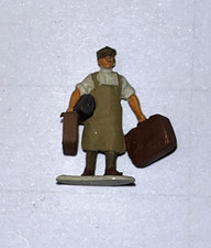 HO Gauge Porter with Luggage  - Painted Model Railway Figure Good Condition