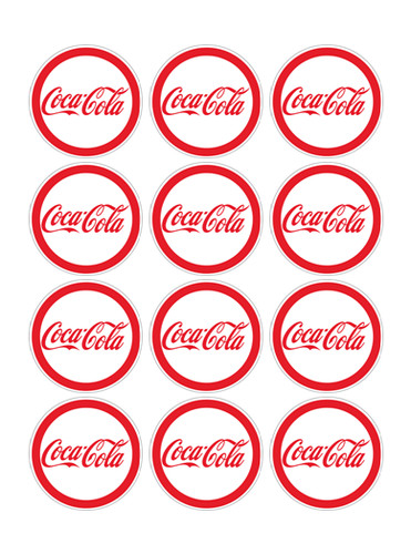 Pre cut edible coca cola - edible,