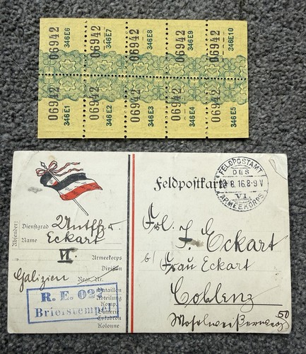 German ww2 postcard and food - ww2,