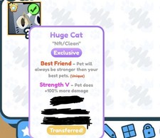 Pet Simulator X Huge Cat