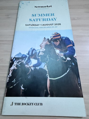 Newmarket race cards - -, august