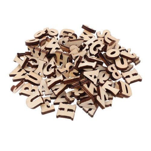 200pcs wooden alphabet letters - alphabet,