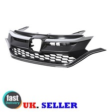 FRONT BUMPER GRILLE Compatible for HONDA CR-V 2015-2017 Upper Lower Chrome NEW