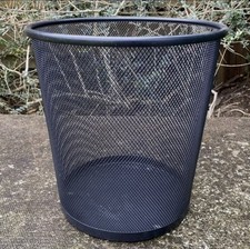 Mesh Waste Paper Bin For Office Home Bedroom Metal Mesh Waste Rubbish Basket UK