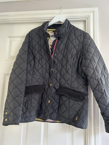 Joules moredale black quilted - black,