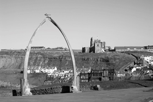 Whitby yorkshire scene whale - yorkshire,