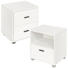 Drawer wooden bedside - or,