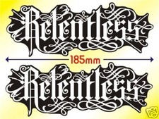 Relentless pair of Race Stickers Decal BSB Suzuki