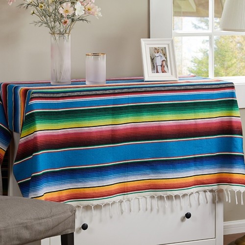 Mexican falsa throw blanket - throw,