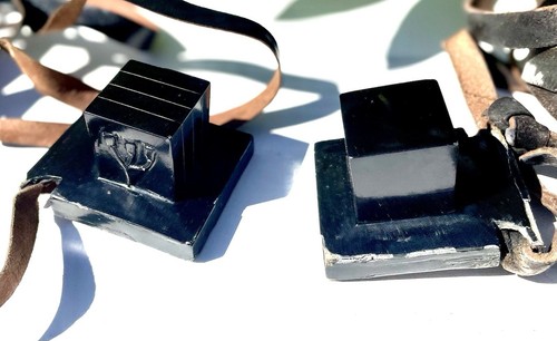 Antique pair jewish prayer - antique,