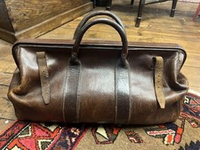 Antique Leather Gladstone Doctors Bag