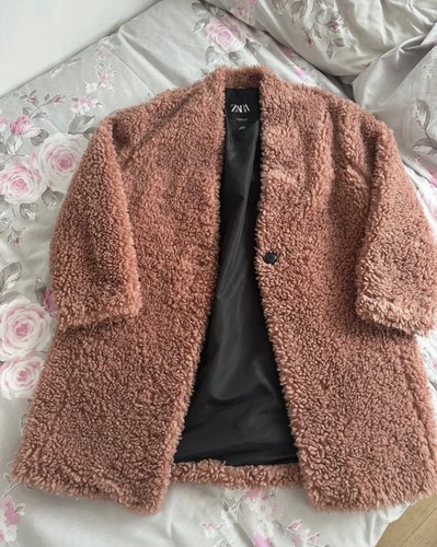 Zara pink faux fur - zara,