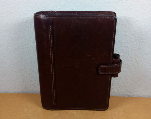 Filofax brown leather personal - brown,