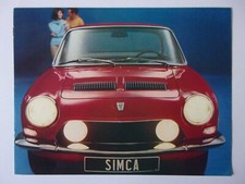 SIMCA 1200S COUPE orig 1967 UK Mkt Sales Brochure in English