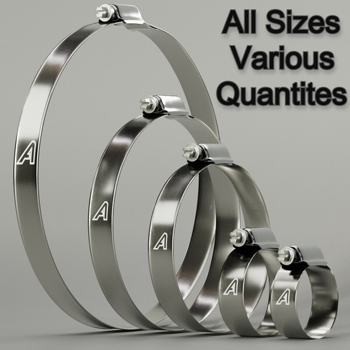 Stainless steel hose clips - stainless,