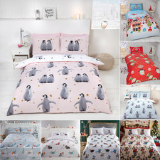 Christmas Bedding Xmas Duvet Cover Set for Children Kids Quilt Cover Santa Gift
