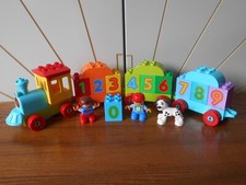 MY FIRST NUMBER TRAIN complete toddler Lego set 10847 DUPLO no box, instructions