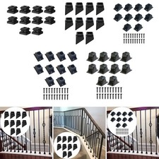 10 Pieces Iron Baluster Shoes for Staircase Stairway Hardware Easy to Install