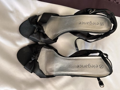 Black satin effect - black,