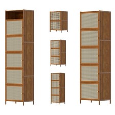 Bamboo Wood Storage Cabinet
