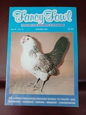 Fancy Fowl magazine - Poultry For Showing And Pleasure September 2001 Edition