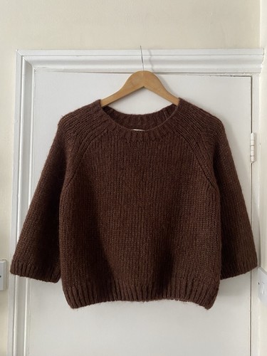 Toast metallic alpaca jumper - toast,