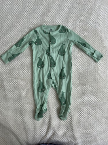Bnwot green pear - pear, babygrow