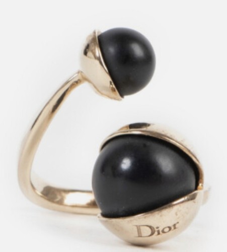 Dior black pearl gold tone - dior,