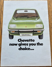 1976 VAUXHALL CHEVETTE car brochure from UK. Catalogue / prospekt / literature