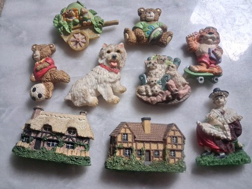 Vintage fridge magnets mixed - *vintage,