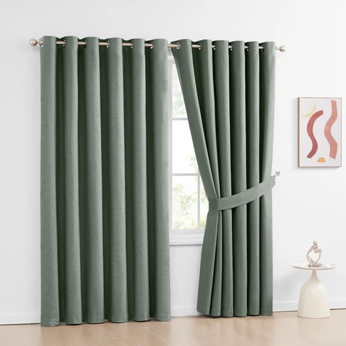 Natural linen curtains 100 - natural,